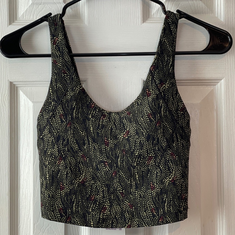 New Calia Inspire Scoop Neck Tank Women's XXS Serpent Print Black Built In Bra - Picture 1 of 15